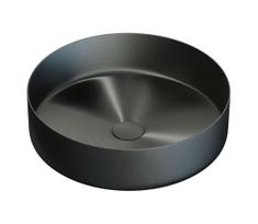 Ant stalviršio montuojamas praustuvas LJORDAL, skersmuo 40 cm, plienas/juoda