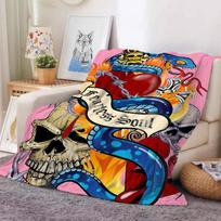 Mados Prekės ženklas E-Ed H-Hardy Antklodė Šilta Ir Minkšta Tinka Miegamajam Svetainei Sofa-lova Biurui Kelionėms Stovyklavimui 30x40in