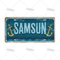 TURKIJA Landmark Licencijos plokštelė Turkiye Miesto Dekoratyvinė Transporto priemonės plokštelė Metalo skardos plokštelė Sienų dekoras Garažas Baras Pub Klubas 20x30cm（7.8x11.8inch）