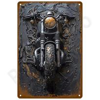 Senovinis skardinis ženklas Mancave iškaba Baras Garažas Plokštė Retro Plokštės Plakatas Metalo ženklas Sienos menas Freska Kambarys Namų dekoravimas Dekor Baras 20x30cm（7.8x11.8inch）