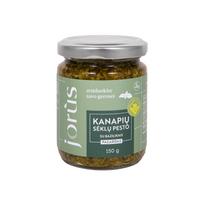 Kanapių sėklų pesto su bazilikais, 150 g