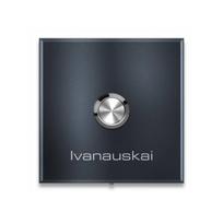 Belaidis skambučio signalas, montuojamas ant sienos , antracito spalvos, kvadratinis | personalizuotas su graviravimu | Vitus SQ