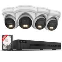 HiLook 4K Stebėjimo kamerų rinkinys | 4* 4K Turret Kamera | Smart Hybrid Light | NVR 8-CH | 2 TB HDD | Išmanioji programėlė