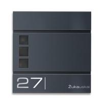 Pašto dėžutė iš aukštos kokybės plieno su peržiūros langeliais | Cube