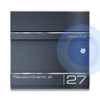 Pašto dėžutė su belaidžiu skambučiu | personalizuota graviravimu | nerūdijančio plieno vardinė lentelė | su laikraščių skyriumi | Hermann RAL 7016...