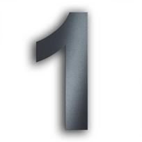 Namo numeris | Nerūdijantis plienas | Arial šriftas | Antracito pilka | Aukštis 20 cm | 1