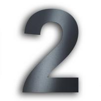 Namo numeris | Nerūdijantis plienas | Arial šriftas | Antracito pilka | Aukštis 20 cm | 2