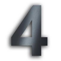 Namo numeris | Nerūdijantis plienas | Arial šriftas | Antracito pilka | Aukštis 20 cm | 4