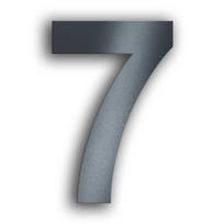 Namo numeris | Nerūdijantis plienas | Arial šriftas | Antracito pilka | Aukštis 20 cm | 7