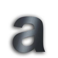 Namo numeris | Nerūdijantis plienas | Arial šriftas | Antracito pilka | Aukštis 20 cm | a