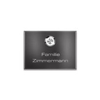 Metzler durų skambutis su graviravimu + LED mygtukas pasirinktinai | DB 703 Blizgi geležis 8 x 8 cm | Stella