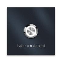 Metzler durų skambutis su graviravimu + LED mygtukas pasirinktinai | RAL 7016 Antracitas 11 x 11 cm | Stella