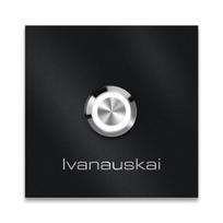 Metzler durų skambutis su graviravimu + LED mygtukas pasirinktinai | RAL 9005 Juoda 8 x 8 cm | Stella