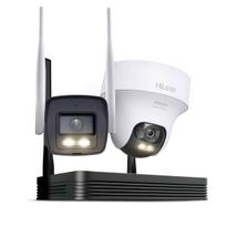 HiLook EasyLink Wi-Fi rinkinys | 4 MP Bullet + PT Turret stebėjimo kameros | WiFi NVS | Komplektas | Žmonių ir transporto priemonių atpažinimas |...