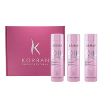Korban Oil Premium rinkinys plaukų priežiūrai, 3x250 ml.