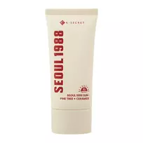 K-Secret Seoul 1988 Sun: Pine Tree + Ceramide 50+ PA++++ drėkinamasis veido kremas su apsauga nuo saulės, 50 ml.
