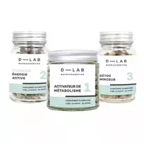 D-LAB Nutricosmetics Programme Brule Graisses maisto papildų kompleksas riebalų deginimui, 168 kapsulės