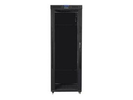 Lanberg | Rack cabinet 19" free-standing 42U/800x800 (flat pack) with glass door, LCD | FF01-8842-12BL | Black|FF01-8842-12BL