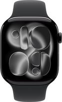 Apple Watch Series 11 GPS + Cellular 46mm Jet Black Aluminium Case with Black Sport Band - M/L | Smart watch | LTPO OLED Always-On Retina | Waterproof | Jet Black | MFC44ET/A | 195950475999