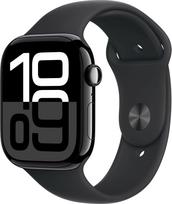 Watch Apple Watch Series 10 GPS 46mm Jet Black Aluminium Case with Sport Band M/L - Black | MWWQ3QF/A | 195949563751