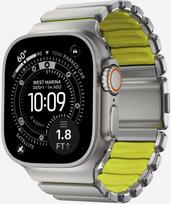 NOMAD Stratos Band - titano apyrankė Apple Watch 49mm su FKM (natūralus titanas, volt FKM) | NM011147858 | 856504011147