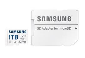 MEMORY MICRO SDXC EVO+ 1TB/V30 W/A MB-MC1T0SA/EU SAMSUNG | MB-MC1T0SA/EU | 8806095385938