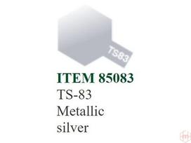 Tamiya - Purškiami dažai TS-83 Metallic silver, 100ml