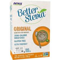 NOW FOODS Better Stevia Original - Stevija - natūralus saldiklis (100 paketėlių)
