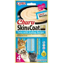 Churu Cat Skin & Coat tunas ir midijos 12x56 g - katės piurė | EU673 | 14262365736731