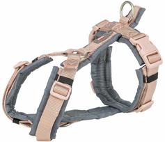 Trixie Premium Trekking diržai, šuniui, rožinis/grafitas, S: 36–44 cm/15 mm