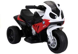 Elektrinis triratis motociklas vaikams BMW S1000RR, raudonas