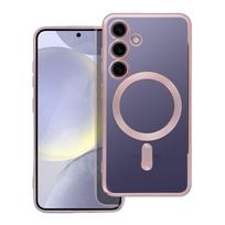 ELECTRO MAG COVER case compatible with MagSafe for SAMSUNG S24 in rose gold
