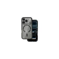 Viedtālruņa aizmugurējais vāciņš Apple iPhone 17 Pro Max Glitter MagSafe Black, Transparent