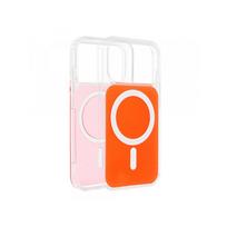 Viedtālruņa aizmugurējais vāciņš Apple iPhone 17 Pro Max Clear Fusion Mag Orange, Transparent