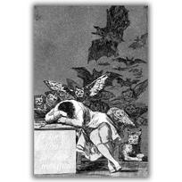 Reprodukcija „Proto miegas pažadina pabaisas“, Francisco de Goya (1797)