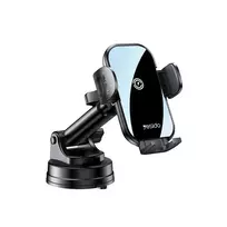 Yesido C197 automobilinis telefono laikiklis su bevieliu krovimu 15W