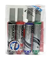 Žymeklių baltai lentai rinkinys Pentel Maxiflo, 4mm, 4 spalvos