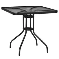 Lauko stalas su skyle skėčiui 76x76 cm
