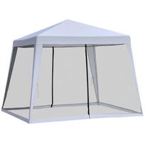 Sodo paviljonas, pavėsinė su tinkleliu nuo uodų - pilka 3 x 3 m