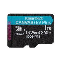 Atminties kortelė Kingston Canvas Go! Plus (Gen4) MicroSDXC 1 TB Class 10 UHS-I/U3 A2 V30 (SDCG4/1TBSP) | SDCG4/1TBSP | 740617348125