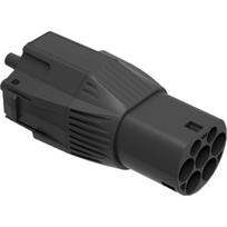NRGkick Steckeraufsatz für Ladesäulen Typ 2, max. 32A, 22kW (Black/rot, für NRGkick Ladeeinheit) | 20001006 | 9120075710503