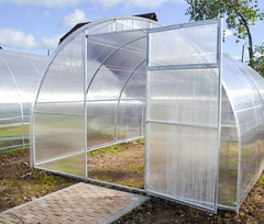 Šiltnamis Agro Plius ( Jėga )  lankai vientisi,  20 x 20, galai surinkti, PK 4 mm, 3 x 8 m