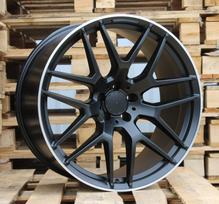 Ratlankis RACINGLINE FE115 R21x10 5x112 ET 46 CB 66.6 (Black Half Matt Polished Lip)