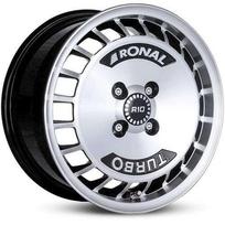 Ratlankis RONAL R15x7 4x100 ET 28 CB 68 (Black Front Polished)