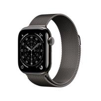Apple Watch Series 11 GPS + Cellular 42mm Slate Titanium Gehäuse mit Slate Milanese Loop | MF8U4ZR/A | 195950629453
