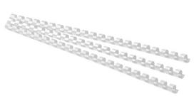 Įrišimo spiralės Forofis, 12mm, plastikinės, 100 vnt., baltos sp.