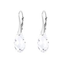 Sidabriniai auskarai moterims DiamondSky „Enchanté" su Swarovski kristalais