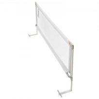 Lovos apsauga, reguliuojama vaikiška lovos apsauga 200x89 cm pilka, audinys