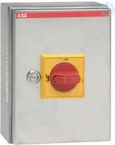 OTR16A3M Safety switch, 3P, 415V, 16A, 7.5kW, 1NO, IP65,with handle 1SCA022613R2860 | 6417019199726