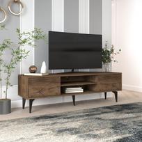 TV staliukas Asir Brendon, 160x48.2x39.6 cm, riešutas